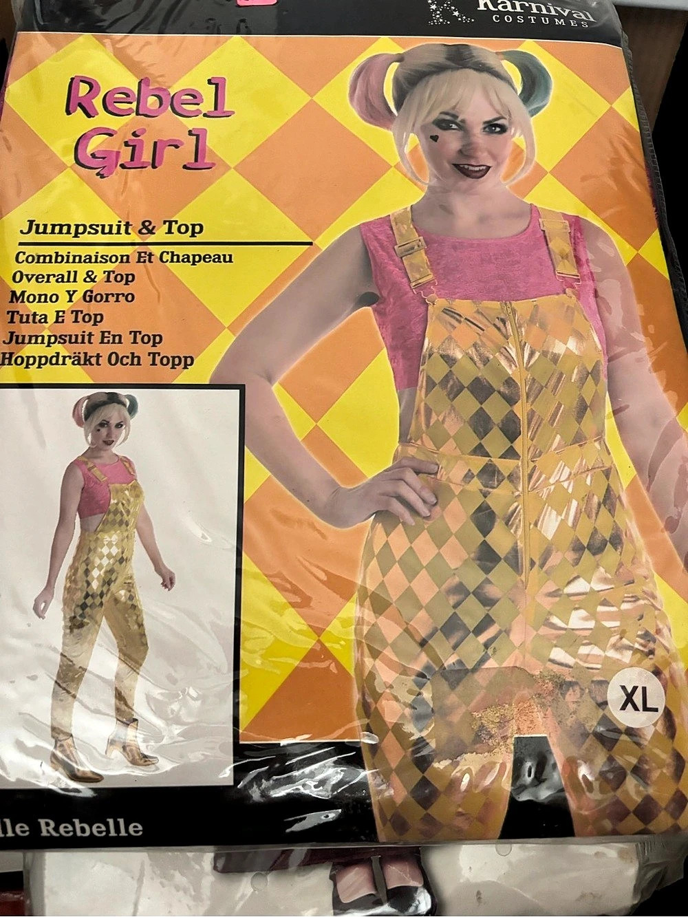 Carnival Costumes Rebel Girl Costume XL NWT